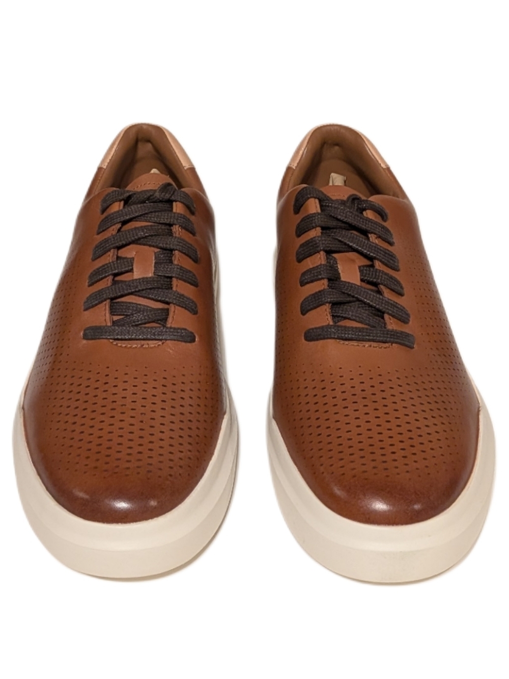 Cole Haan GrandPro Rally Laser Cut Sneakers Mens 11M British Tan Ivory C31218